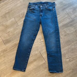 AG Adriano Goldschmidt Jeans Mari Crop Hi Rise Slim Straight Size 28x28